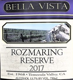 '17 Rozmaring Reserve